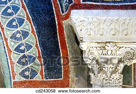 Byzantine mosaics in the Neonian Baptistry. Ravenna. Emilia-Romagna, Italy View Large Photo Image Stock Photo - Byzantine mosaics in the Neonian Baptistry. Ravenna. Emilia-Romagna, Italy. Fotosearch