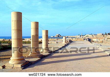 Caesarea. Israel View Large Photo Image Picture - Caesarea. Israel. Fotosearch