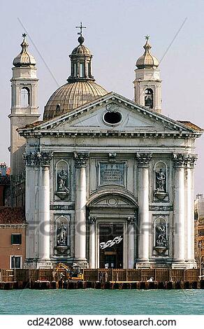 Canal della Giudecca, Chiesa dei Gesuati. Venice. Veneto, Italy View Large Photo Image Stock Photo - Canal della Giudecca, Chiesa dei Gesuati. Venice. Veneto, Italy. Fotosearch