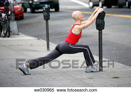 Caucasian woman with cancer/alopecia areata working out View Large Photo Image Stock Photography - Caucasian woman with cancer/alopecia areata working out. Fotosearch
