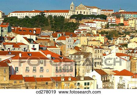 Stock Photo - Church of Nossa Senhora do Monte, Lisbon. Portugal. Fotosearch