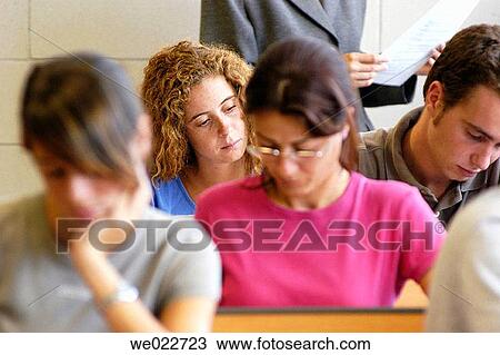 classroom, college, adolescence View Large Photo Image Stock Image - classroom, college, adolescence. Fotosearch