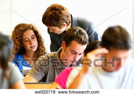 classroom, college, adolescence View Large Photo Image Stock Photo - classroom, college, adolescence. Fotosearch
