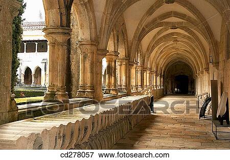 Cloister of Afonso V, Monastery of Santa Maria da Vit? ria (aka Monastery of Batalha), Leiria. Portugal View Large Photo Image Stock Photo - Cloister of Afonso V, Monastery of Santa Maria da Vit? ria (aka Monastery of Batalha), Leiria. Portugal. Fotosearch