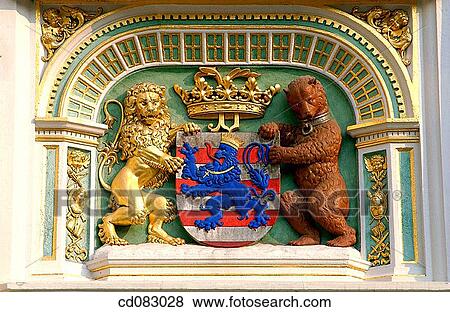 Coat of Arms on the City Hall. Brugge. Flanders, Belgium View Large Photo Image Stock Photo - Coat of Arms on the City Hall. Brugge. Flanders, Belgium. Fotosearch