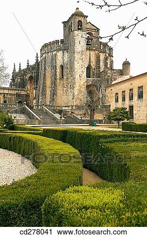 Convent of Christ, Tomar. District of Santar? m, Portugal View Large Photo Image Stock Image - Convent of Christ, Tomar. District of Santar? m, Portugal. Fotosearch