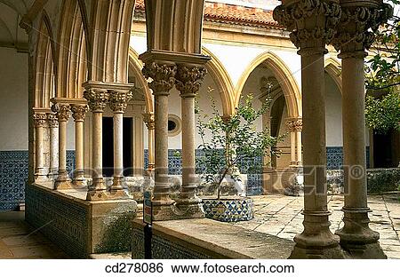 Convent of Christ, Tomar. District of Santar? m, Portugal View Large Photo Image Stock Photograph - Convent of Christ, Tomar. District of Santar? m, Portugal. Fotosearch