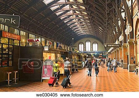 Copenhagen Central Railway Station, Copenhagen, Denmark View Large Photo Image Stock Photography - Copenhagen Central Railway Station, Copenhagen, Denmark. Fotosearch