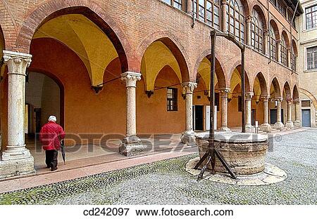 Courtyard of Palazzo del Tribunale. Verona. Veneto, Italy View Large Photo Image Stock Photo - Courtyard of Palazzo del Tribunale. Verona. Veneto, Italy. Fotosearch