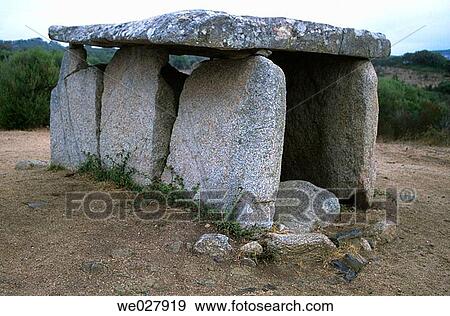 Stock Photo - Dolmen. Cauria, Corsica Island. France. Fotosearch