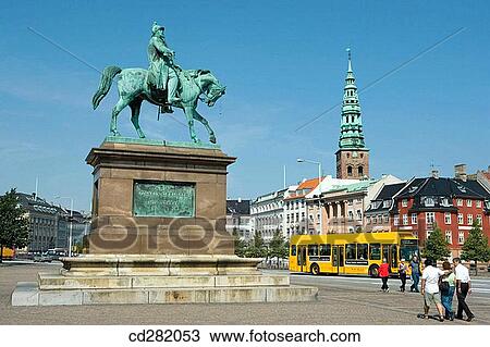 Equestrian statue of King Frederik VII 1808-1863 in Christiansborg Slotsplads, Copenhagen, Denmark View Large Photo Image Stock Image - Equestrian statue of King Frederik VII 1808-1863 in Christiansborg Slotsplads, Copenhagen, Denmark. Fotosearch