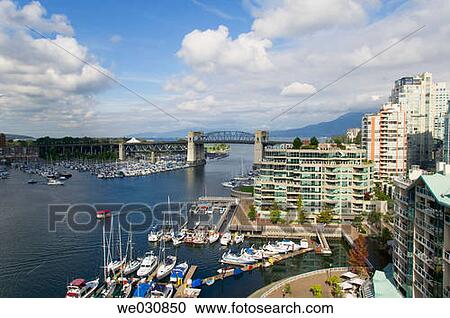 False Creek, Burrard St. Bridge. Vancouver. British Columbia, Canada View Large Photo Image Stock Image - False Creek, Burrard St. Bridge. Vancouver. British Columbia, Canada. Fotosearch