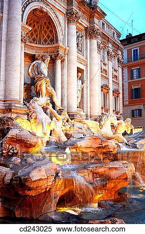 Stock Photography - Fontana di Trevi. Rome. Italy. Fotosearch