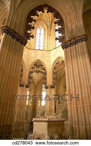 Founder's Chapel, Monastery of Santa Maria da Vit? ria (aka Monastery of Batalha), Leiria. Portugal View Large Photo Image Stock Image - Founder's Chapel, Monastery of Santa Maria da Vit? ria (aka Monastery of Batalha), Leiria. Portugal. Fotosearch