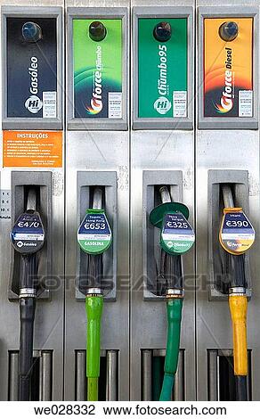 Gas pumps at gas station View Large Photo Image Stock Image - Gas pumps at gas station. Fotosearch