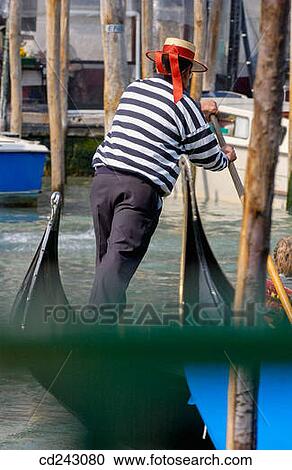 Gondolas, Grand Canal. Venice. Veneto, Italy View Large Photo Image Stock Image - Gondolas, Grand Canal. Venice. Veneto, Italy. Fotosearch