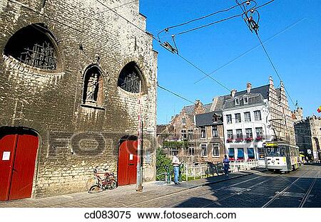 Groot Vleeshuis (Meat Hall or Meat House). Ghent. Flanders, Belgium View Large Photo Image Stock Photography - Groot Vleeshuis (Meat Hall or Meat House). Ghent. Flanders, Belgium. Fotosearch