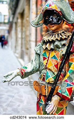 Harlequin. Venice. Veneto, Italy View Large Photo Image Picture - Harlequin. Venice. Veneto, Italy. Fotosearch