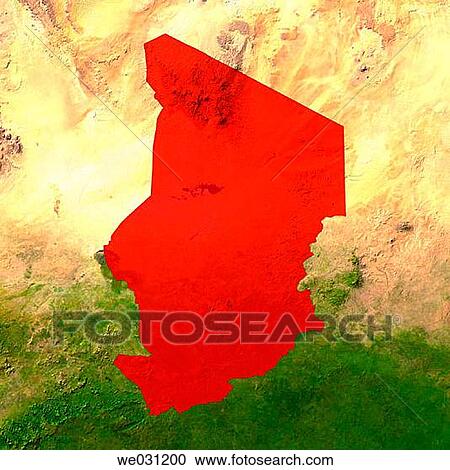 Highlighted satellite image of Chad View Large Photo Image Stock Image - Highlighted satellite image of Chad. Fotosearch