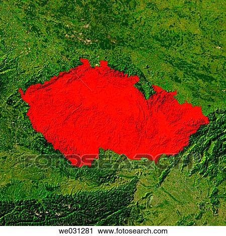 Highlighted satellite image of Czech Republic View Large Photo Image Stock Image - Highlighted satellite image of Czech Republic. Fotosearch