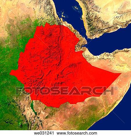 Highlighted satellite image of Ethiopia View Large Photo Image Stock Image - Highlighted satellite image of Ethiopia. Fotosearch
