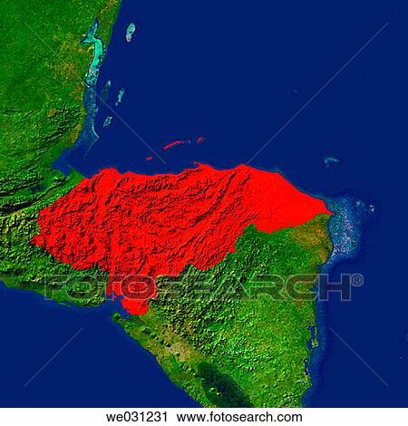 Highlighted satellite image of Honduras View Large Photo Image Stock Image - Highlighted satellite image of Honduras. Fotosearch