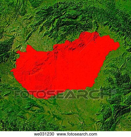 Highlighted satellite image of Hungary View Large Photo Image Stock Image - Highlighted satellite image of Hungary. Fotosearch