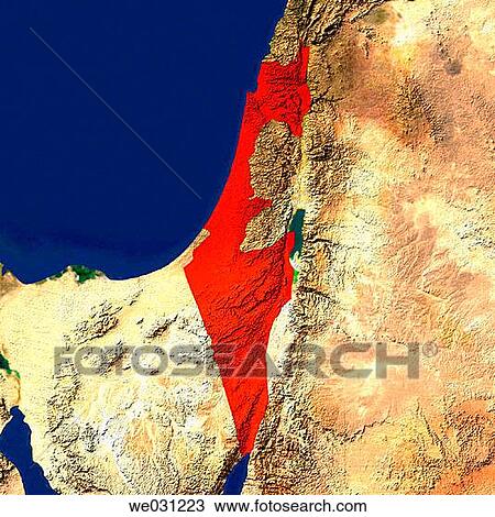 Highlighted satellite image of Israel View Large Photo Image Stock Image - Highlighted satellite image of Israel. Fotosearch
