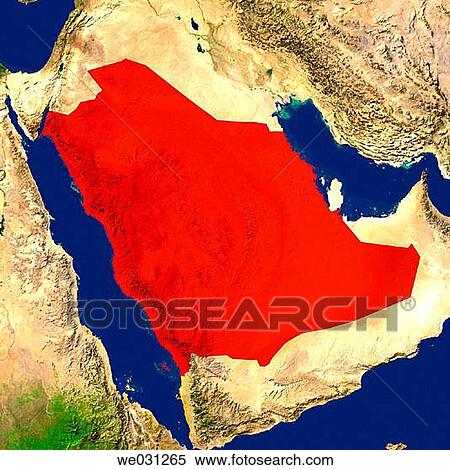 Highlighted satellite image of Saudi Arabia View Large Photo Image Stock Photography - Highlighted satellite image of Saudi Arabia. Fotosearch