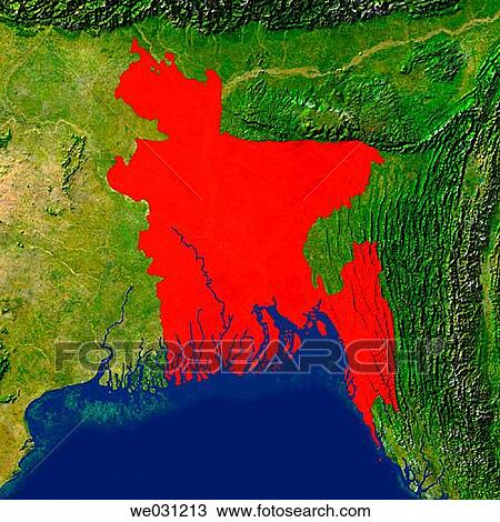 Highlighted satellite image of Bangladesh View Large Photo Image Stock Image - Highlighted satellite image of Bangladesh. Fotosearch