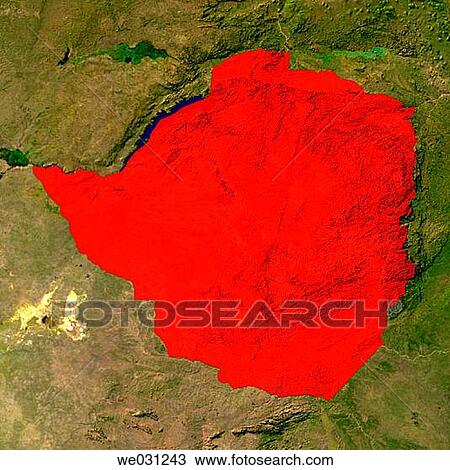 Highlighted satellite image of Zimbabwe View Large Photo Image Stock Image - Highlighted satellite image of Zimbabwe. Fotosearch