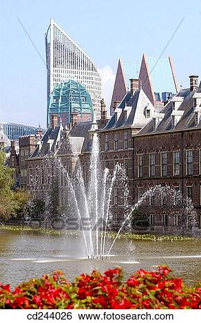 Hofvijver and Binnenhof. The Hague. Netherlands View Large Photo Image Stock Photograph - Hofvijver and Binnenhof. The Hague. Netherlands. Fotosearch