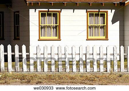 Home exterior and fence View Large Photo Image Stock Image - Home exterior and fence. Fotosearch
