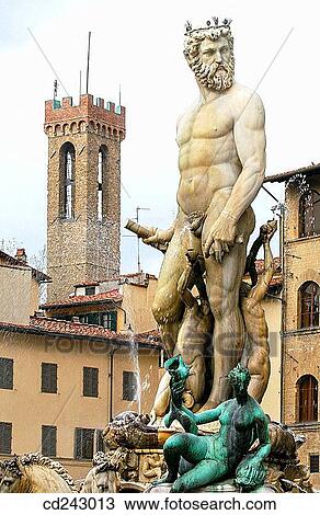 ? Il Biancone?, statue of Neptune in Piazza della Signoria. Florence. Tuscany, Italy View Large Photo Image Stock Image - ? Il Biancone?, statue of Neptune in Piazza della Signoria. Florence. Tuscany, Italy. Fotosearch
