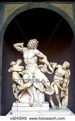 ? Laoco÷n and his Sons? sculpture group in Vatican Museums. Vatican City, Rome. Italy View Large Photo Image Stock Photography - ? Laoco÷n and his Sons? sculpture group in Vatican Museums. Vatican City, Rome. Italy. Fotosearch