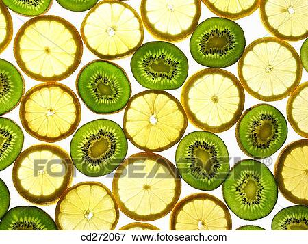 Stock Photo - Lemons and kiwis. Fotosearch