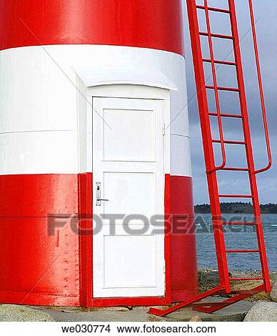 Light house at the Limfjord, Oddesund, Denmark, Western Jutland View Large Photo Image Picture - Light house at the Limfjord, Oddesund, Denmark, Western Jutland. Fotosearch
