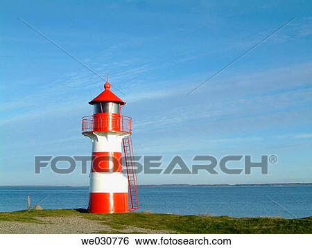 Light house at the Limfjord, Oddesund, Denmark, Western Jutland View Large Photo Image Stock Photograph - Light house at the Limfjord, Oddesund, Denmark, Western Jutland. Fotosearch