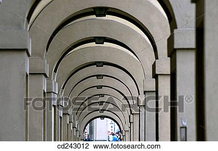 Lungarno Archibusieri, gallery between the Ponte Vecchio and the Uffizi Gallery. Florence. Tuscany, Italy View Large Photo Image Stock Image - Lungarno Archibusieri, gallery between the Ponte Vecchio and the Uffizi Gallery. Florence. Tuscany, Italy. Fotosearch
