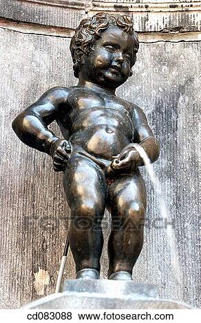 Stock Photo - Manneken Pis. Brussels. Belgium. Fotosearch