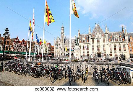 Markt (Market Square). Brugge. Flanders, Belgium View Large Photo Image Stock Image - Markt (Market Square). Brugge. Flanders, Belgium. Fotosearch