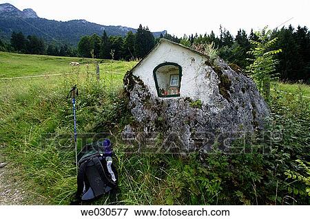 ? Marterl? (a kind of small memorial with religious images), Inzell, Chiemgau, Upper Bavaria, Bavaria, Germany View Large Photo Image Stock Photo - ? Marterl? (a kind of small memorial with religious images), Inzell, Chiemgau, Upper Bavaria, Bavaria, Germany. Fotosearch
