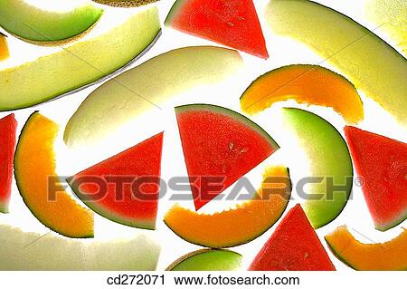 Melon and watermelon View Large Photo Image Stock Image - Melon and watermelon. Fotosearch