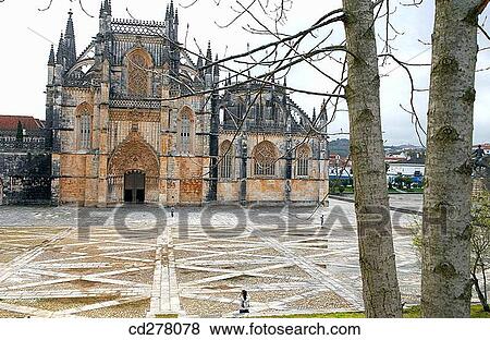 Monastery of Santa Maria da Vit? ria (aka Monastery of Batalha), Leiria. Portugal View Large Photo Image Stock Photo - Monastery of Santa Maria da Vit? ria (aka Monastery of Batalha), Leiria. Portugal. Fotosearch