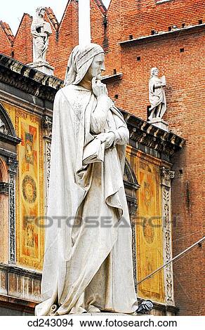 Monument to Dante Alighieri in Signori Square (Piazza dei Signori). Verona. Veneto, Italy View Large Photo Image Picture - Monument to Dante Alighieri in Signori Square (Piazza dei Signori). Verona. Veneto, Italy. Fotosearch