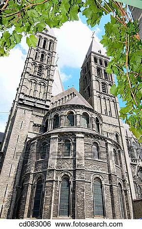 Notre Dame cathedral. Tournai. Hainaut, Belgium View Large Photo Image Stock Photograph - Notre Dame cathedral. Tournai. Hainaut, Belgium. Fotosearch
