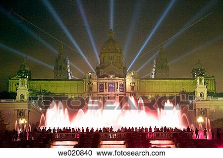 Palau Nacional and Font M? gica (? Magic Fountain? ). Barcelona. Spain View Large Photo Image Stock Image - Palau Nacional and Font M? gica (? Magic Fountain? ). Barcelona. Spain. Fotosearch