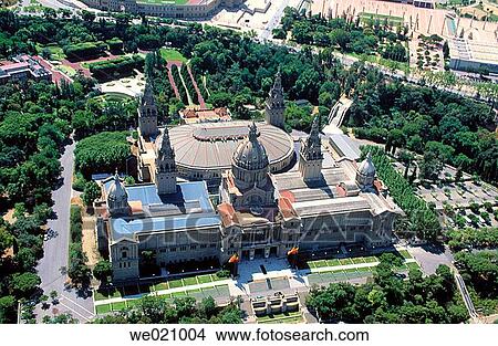 Palau Nacional, built for the 1929 World Fair. Barcelona. Spain View Large Photo Image Picture - Palau Nacional, built for the 1929 World Fair. Barcelona. Spain. Fotosearch