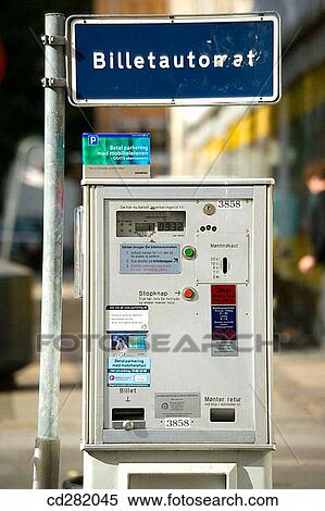 Parking meter ticket dispenser in street, Copenhagen, Denmark View Large Photo Image Stock Photography - Parking meter ticket dispenser in street, Copenhagen, Denmark. Fotosearch
