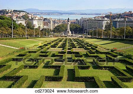 Parque Eduardo VII, Lisbon. Portugal View Large Photo Image Picture - Parque Eduardo VII, Lisbon. Portugal. Fotosearch